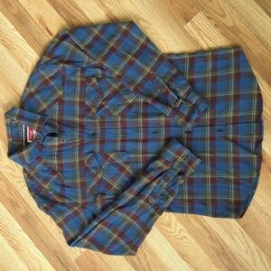 Wrangler Button Down Dress Flannel, Size S